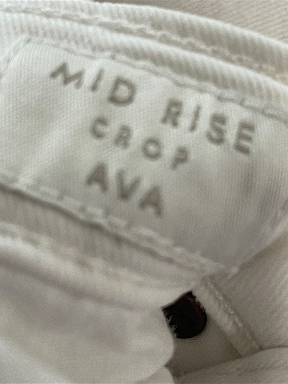 Lucky Brand White Ava Mid Rise Crop Skinny Jeans size 8/29 cropped - Picture 11 of 14